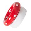 with Raised Base Ceramic Pet Bowl for Comfortable Eating Mushroom-Shaped Elevated Feeder Safety Cat Bowl for Cats and Small Dogs
