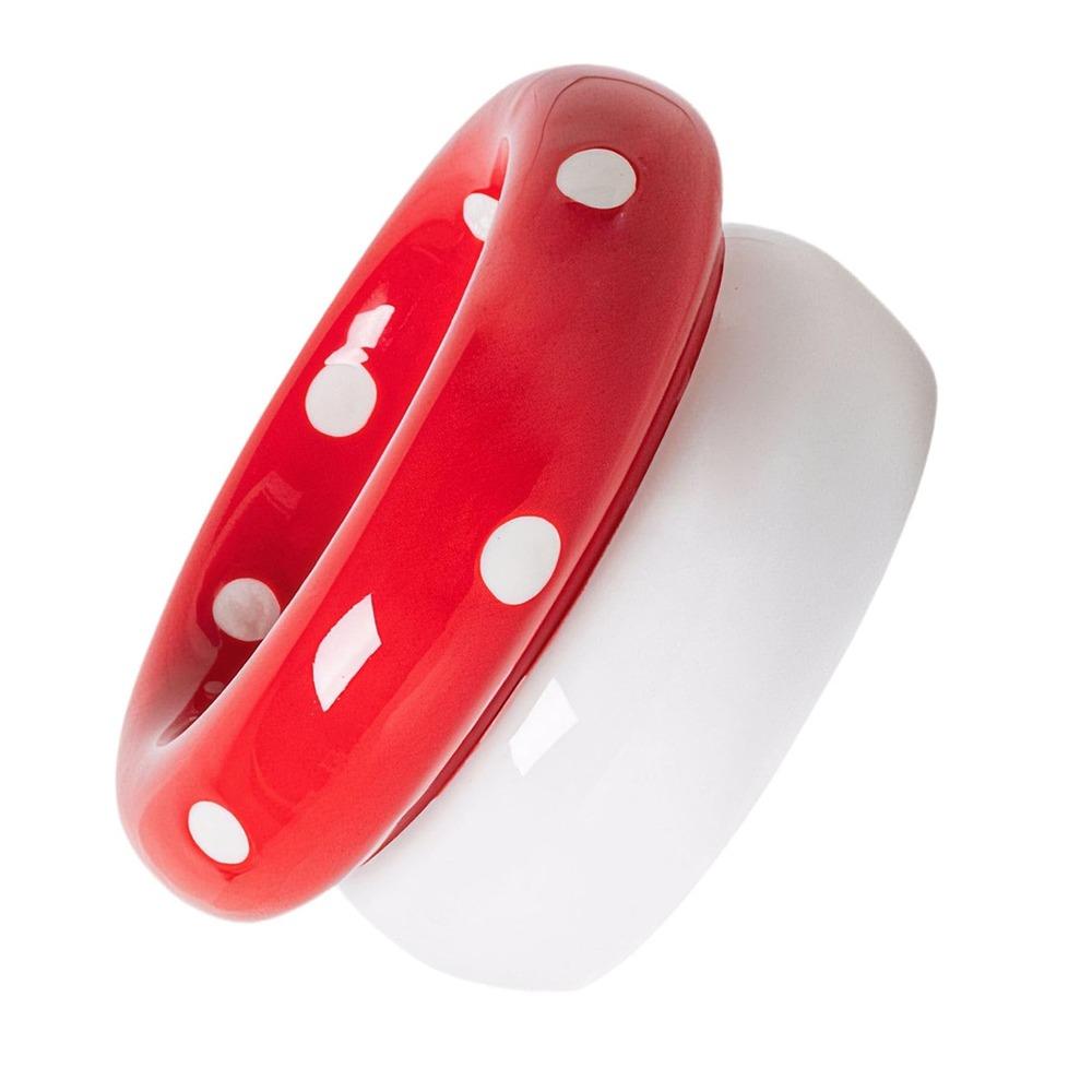 with Raised Base Ceramic Pet Bowl for Comfortable Eating Mushroom-Shaped Elevated Feeder Safety Cat Bowl for Cats and Small Dogs
