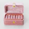Caja de terciopelo retro para anillos, pendientes, anillos, aretes, mini caja multiusos para guardar anillos.