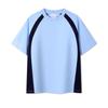 Camiseta Deportiva Unisex JIAOXIU con Bloques de Color y Costura Lateral
