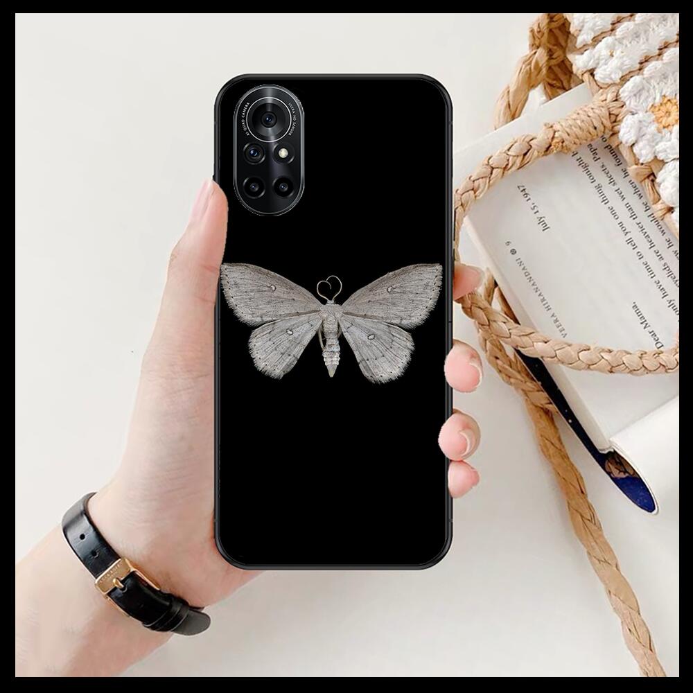 Schöne Schmetterlingsmuster Klare Handyhülle Für Huawei Honor 20 10 9 8A 7 5T X Pro Lite 5G Schwarz Etui Coque Hoesjes Comic Fas