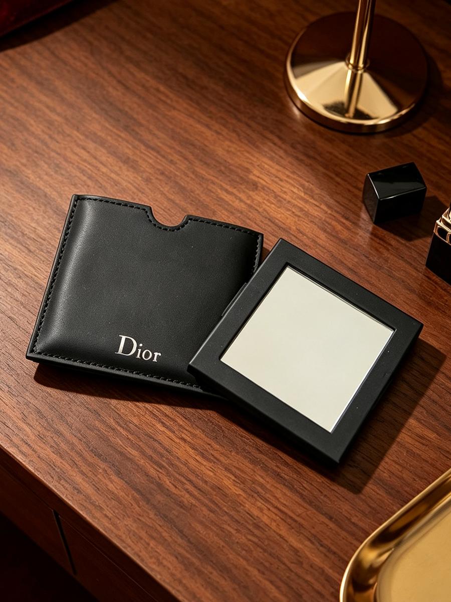 DIOR Portatīvais Kvadrātveida Kompaktais Kosmētikas Spogulis