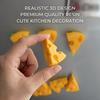 Cheese shape Strong Neodymium Noticeboard Pin Magnets Fridge DIY Whiteboard Uses in Office Advertising Education and Other Pur