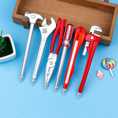 Temporada de vuelta al cole 5 piezas 0.5mm bolígrafo creativo forma de llave inglesa destornillador alicates bolígrafo forma de herramienta hardware bolígrafo regalo promoción regalo