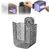 Wall Mount Tissue Box Holder Kitchen Wipes Storage Box Easy To Install Refillable Wipes Container Tissue Holder Dispenser with Suction Cup