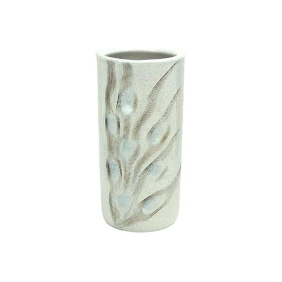 Tosato Shigaraki Ware Kasumi comb carved umbrella stand UM29-001