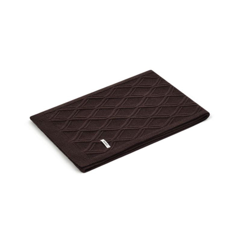Velsey Diamond Woven Knit Muffler [BROWN]