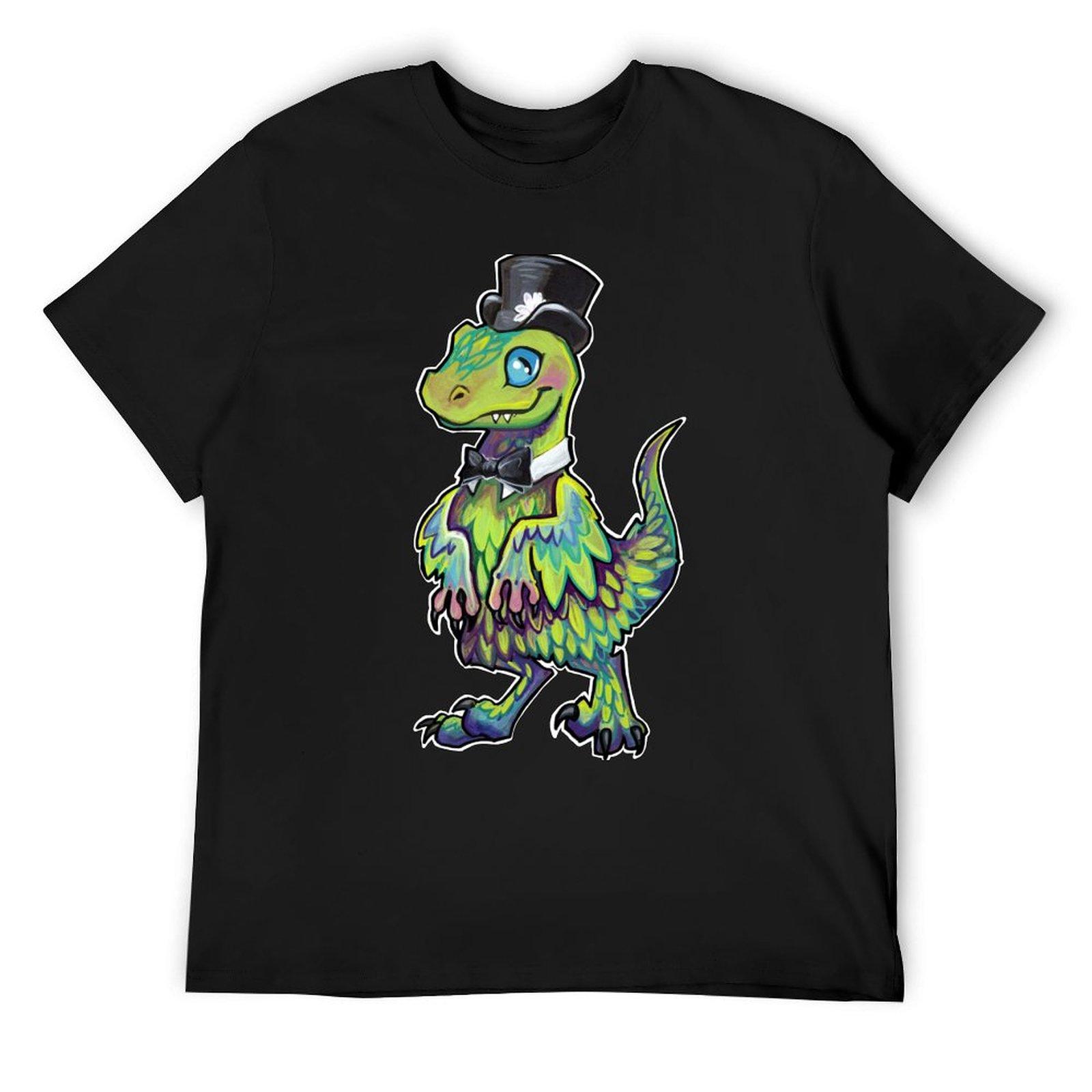 

Dapper Feathered Raptor T-Shirt tops kawaii clothes tees oversized t shirt Men s t-shirts 4XL