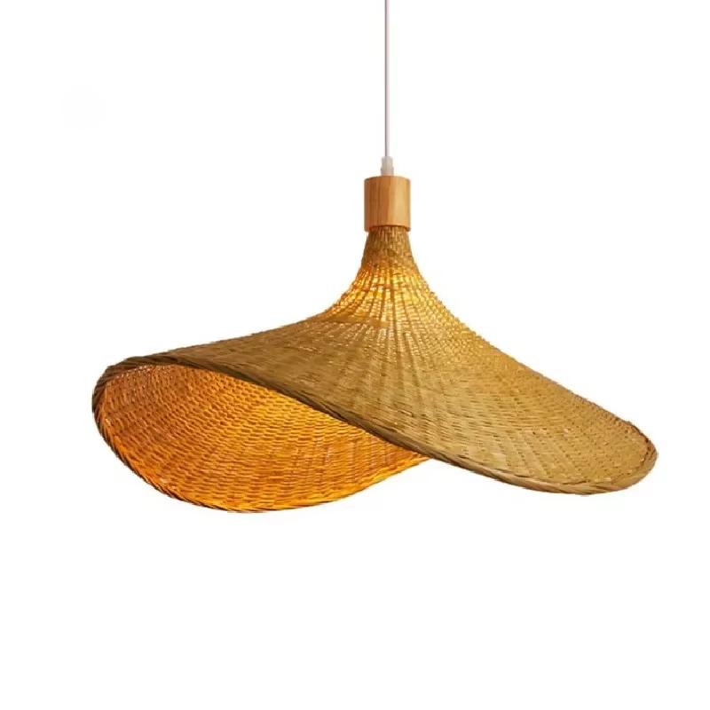 Handwoven Pendant Home Decor Bedroom Living Room Bamboo 1/3 Light Pendant Light Room Hotel Light Hanging Light Hotel Decor Light