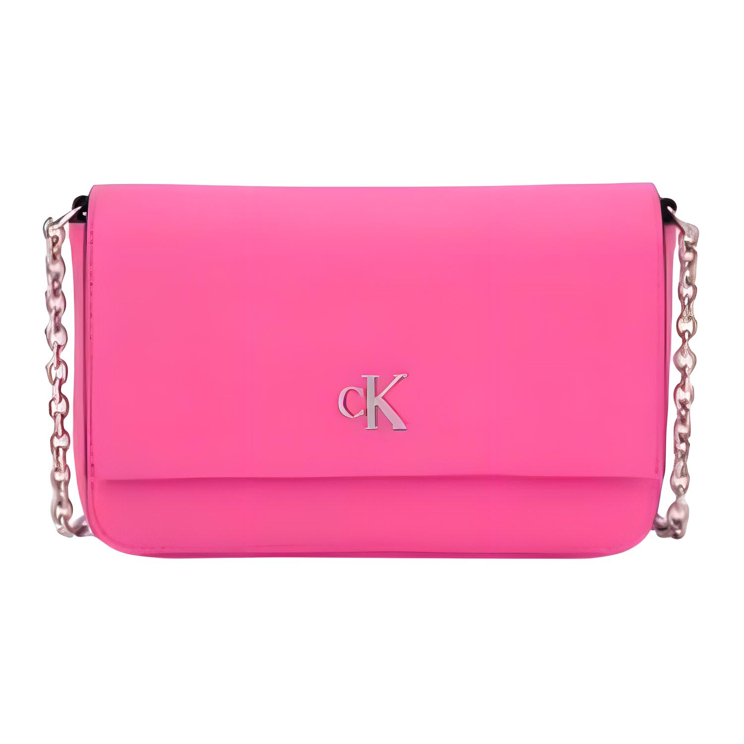 Calvin Klein Letter Logo Chain Strap Elegant Flap Synthetic Material Small Square Crossbody Shoulder Bag Medium Women bags Barbie-Pink DP1673-670 Basic Set Bag 15990₽