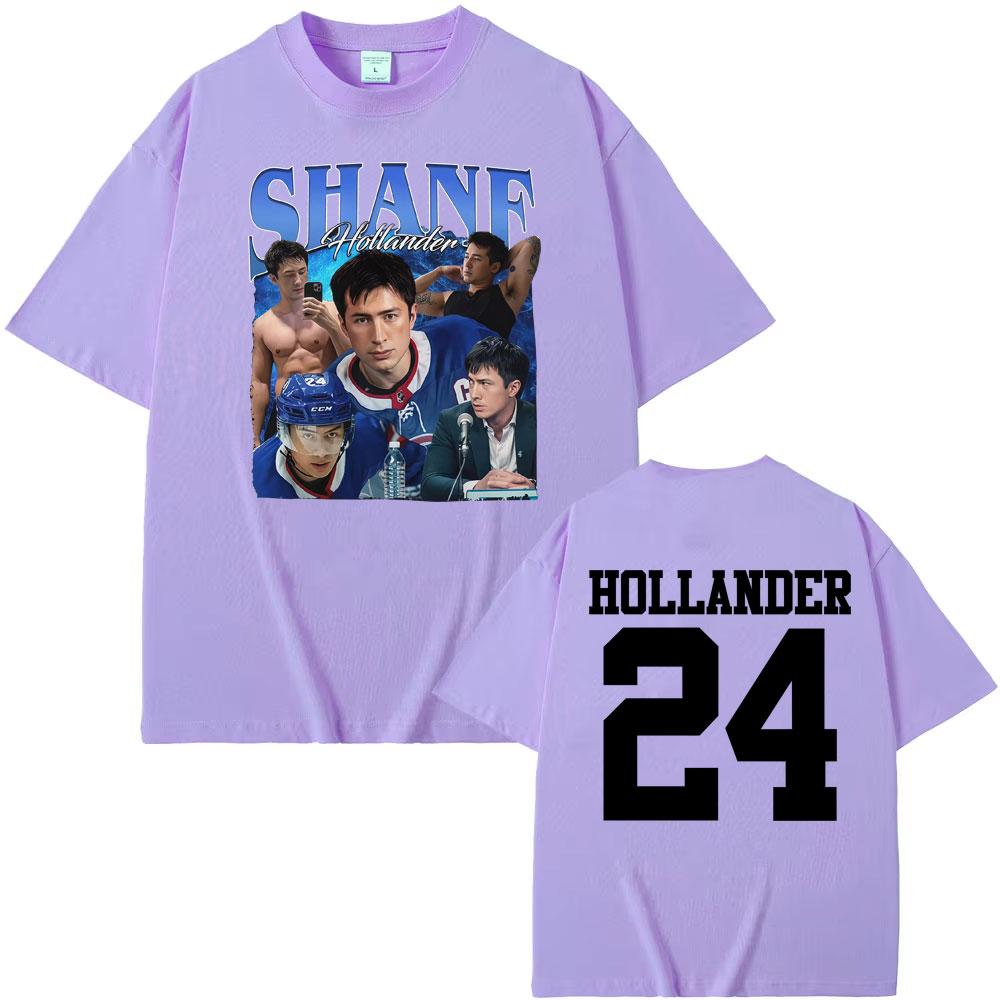 Heated Rivalry Ilya Rozanov Shane Hollander 24 T Shirt Unisex Women Fashion Trend Retro Tee Shirt High Quality Casual Cozy Tshirts