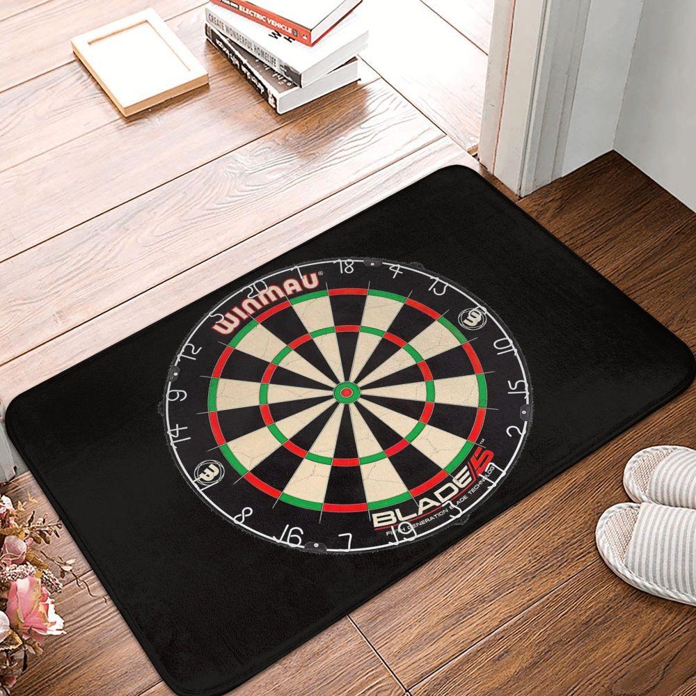 Winmau Blade Dartscheibe Anti-Rutsch Fußmatte Bodenmatte Abriebfester Teppich Teppich für Kücheneingang Badezimmer Wohnzimmer Fußabtreter Matten