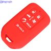 Jingyuqin 6B Remote Car Key Silicone Cover Case for Honda Civic Accord Pilot CRV 2015 2016 2017 2018 Holder Styling