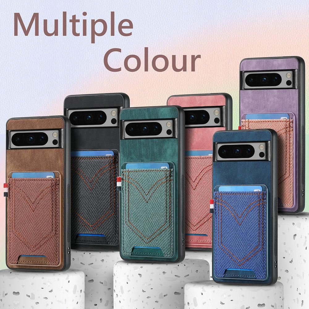 For Google Pixel 10A 9A 10 Pro XL 5G Card Leather Back Case Magnet Car Mount Holder Bumper Shell Pixel 9 Pro XL Case Shockproof