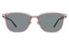 Zoff SUNCUT ZA261G22 Personal Color UV100 Cut Wellington Sunglasses Pink Clear Rubber Temple Anti-Slip