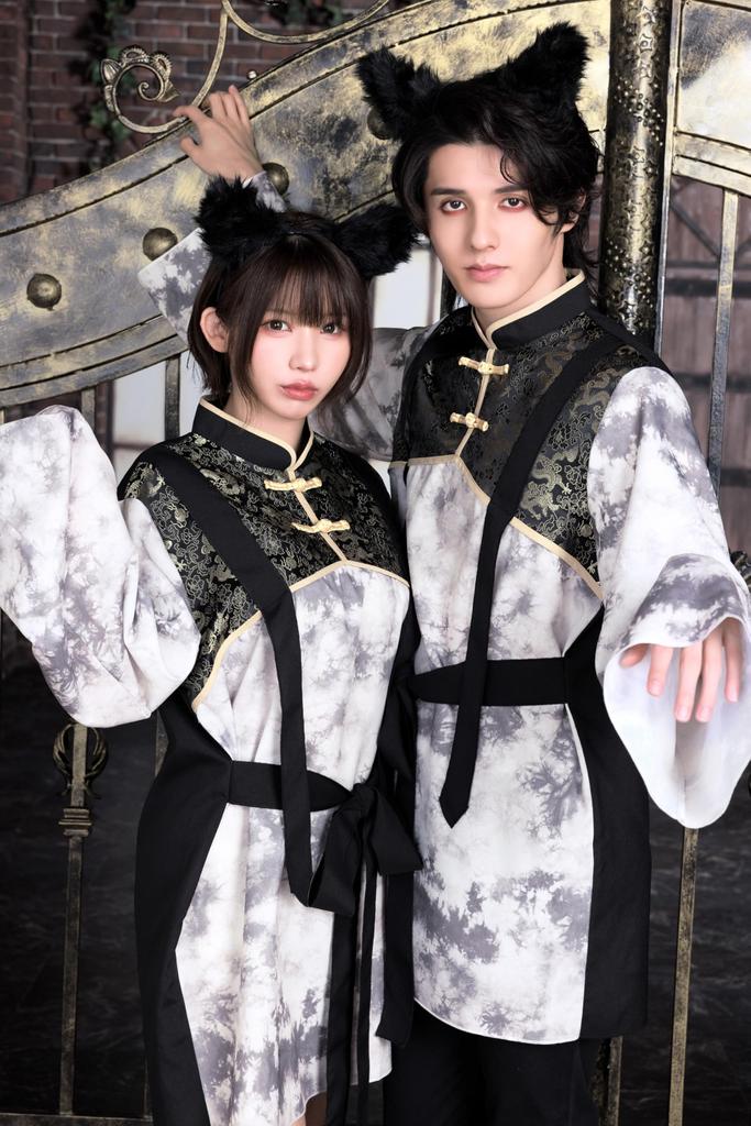Neo Zombie Cosplay Halloween China Wolf Unisex White [Clear Stone]