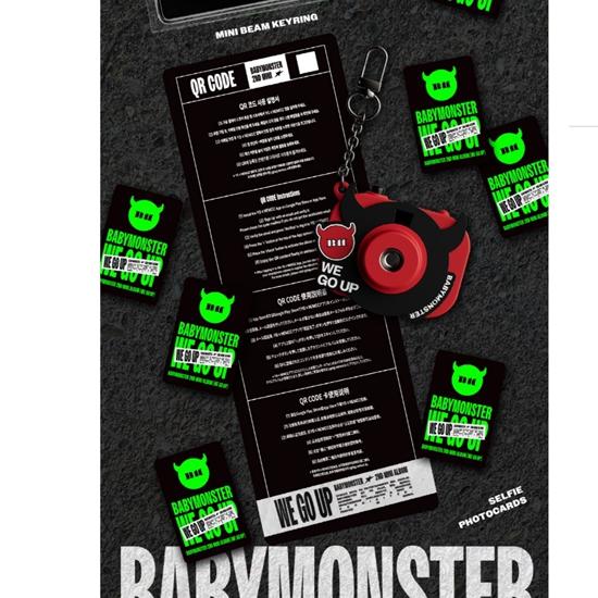 BABYMONSTER - 2. MINI-ALBUM [WE GO UP] (????MINI BEAM SCHLÜSSELANHÄNGER Ver.) - Veröffentlichung 2025-10-10