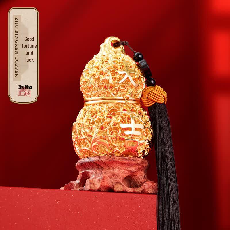 Zhu Bingren Copper Filigree Incense Holder Ornament