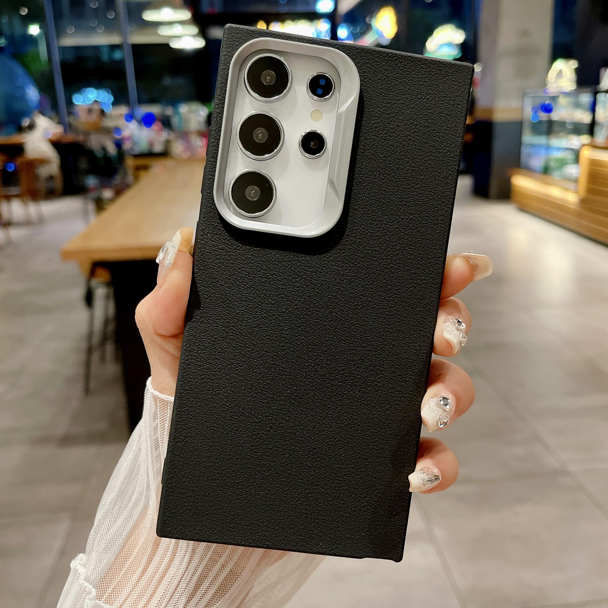 

Leather For Magsafe Case For Samsung Galaxy S24 S23 Ultra S22 Plus S21 FE Ultra Magnetic Wireless Charge Shockproof Cover For S22