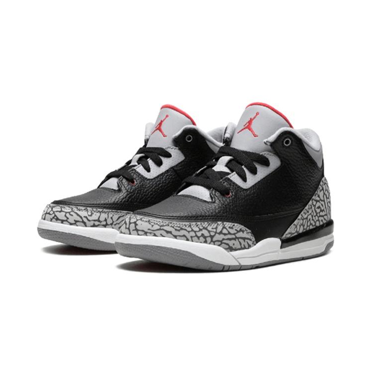 (PS) Air Jordan 3 Retro OG 'Black Cement' 2018 Kids' 429487-021