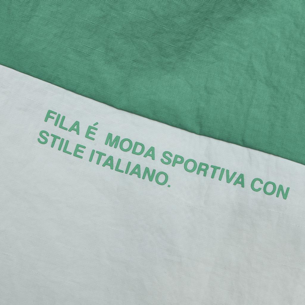 Fila Color Block Logo Retro Sports Print Stand Collar Casual Woven Pullover Jacket Men Jackets Cloud-White F11M419703F-WT