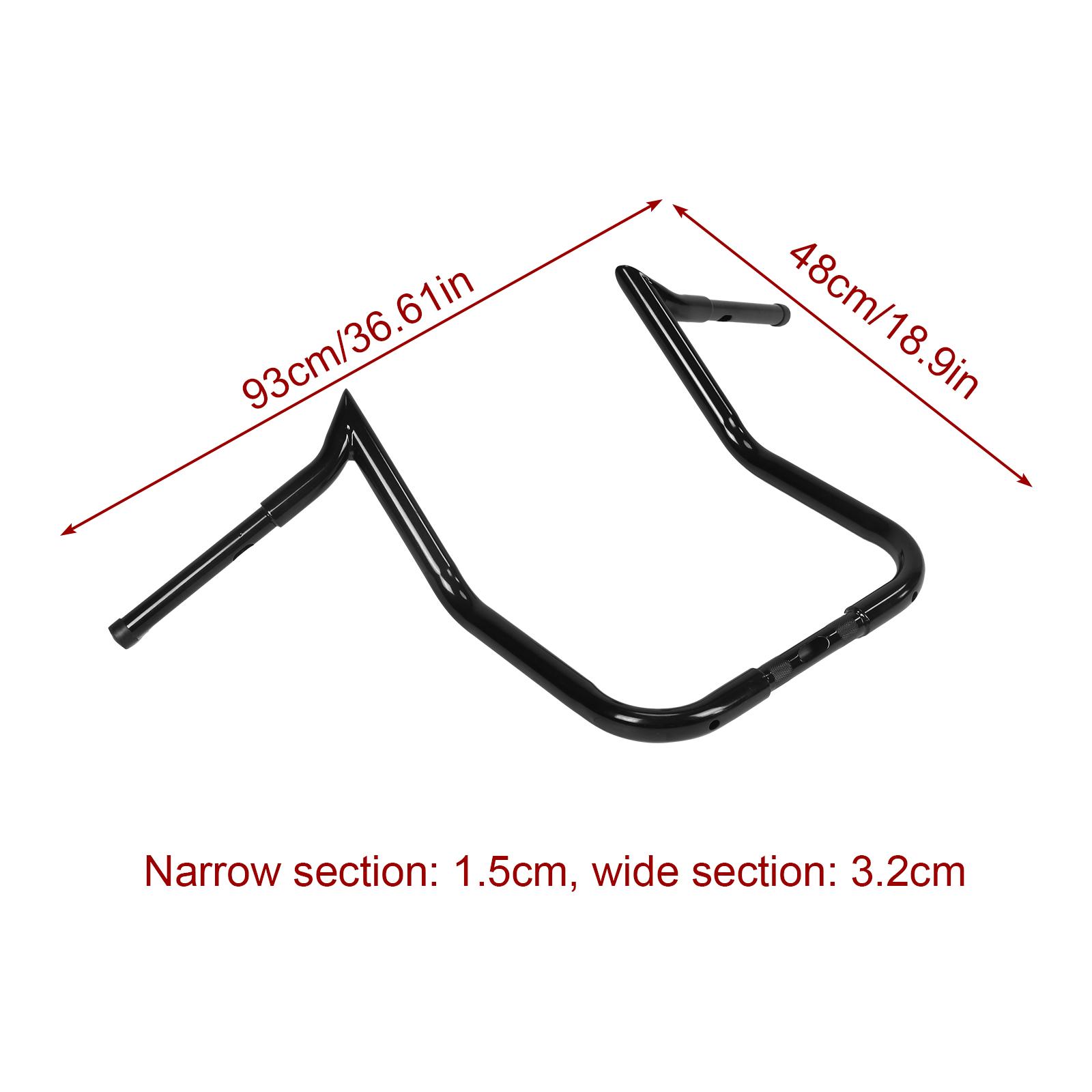 

Руль 16 дюймов Meathook Monkey Bar Apes Рули Ape Hangers Рули Совместимы для Harley чёрный