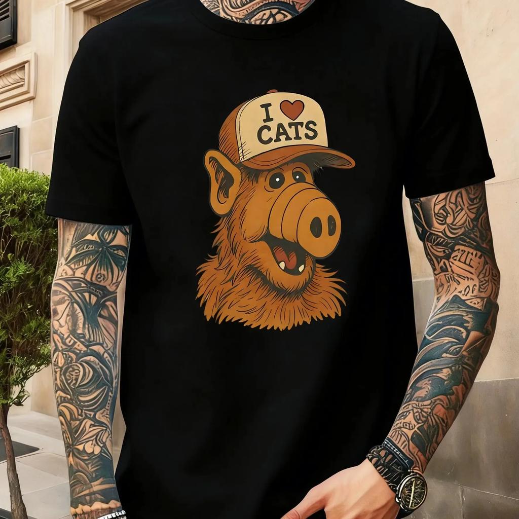 Retro 3d Printed Tshirt 80s Style Funny T Shirt For Unisex Unisex Trend Y2k Clothes Summer Casual Short Sleeve Tops