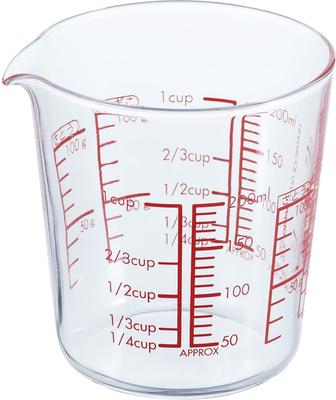 Heat-resistant Glass Measuring Cup 200 MJC-20-R-BK