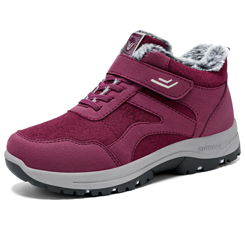 Women's shoes autumn and winter cotton shoes snow boots Velcro winter shoes thickened women's boots versatile and velvet