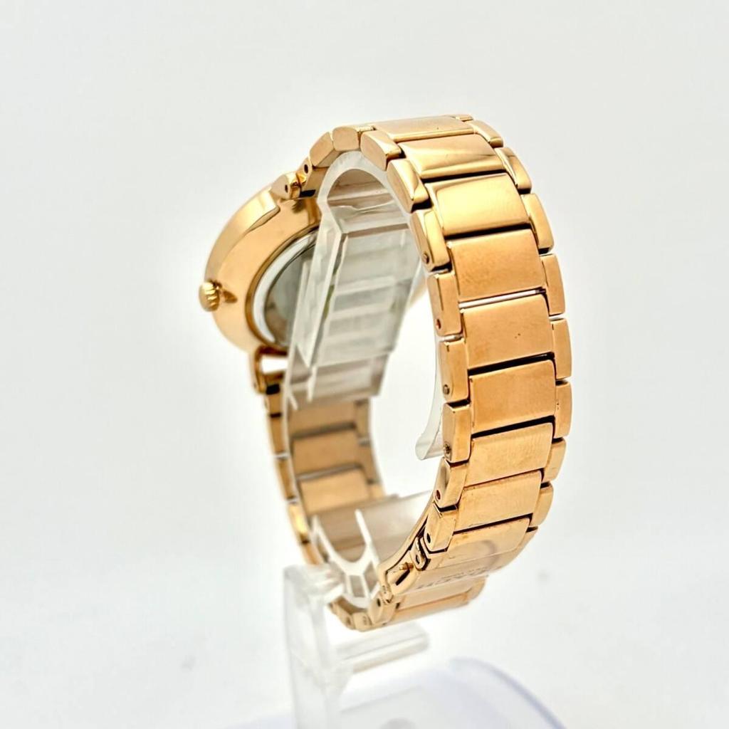 Used [Unused/New battery] COACH Perry cow women's watch pink gold rhinestone CA.126.7.34.1911