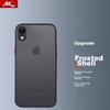 Pouzdro na iPhone XR, Plná ochrana objektivu, Odolné proti pádu, Odolné proti otiskům prstů, Kostka, Silikonové, Rovné hrany, Měnící barvu, Průhledné pouzdro, Phantom Black
