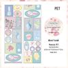 PaperMore PET Tape 'Like a Dream' Series: Die-cut Double Material with 8 Styles, Salty Life Base Material.