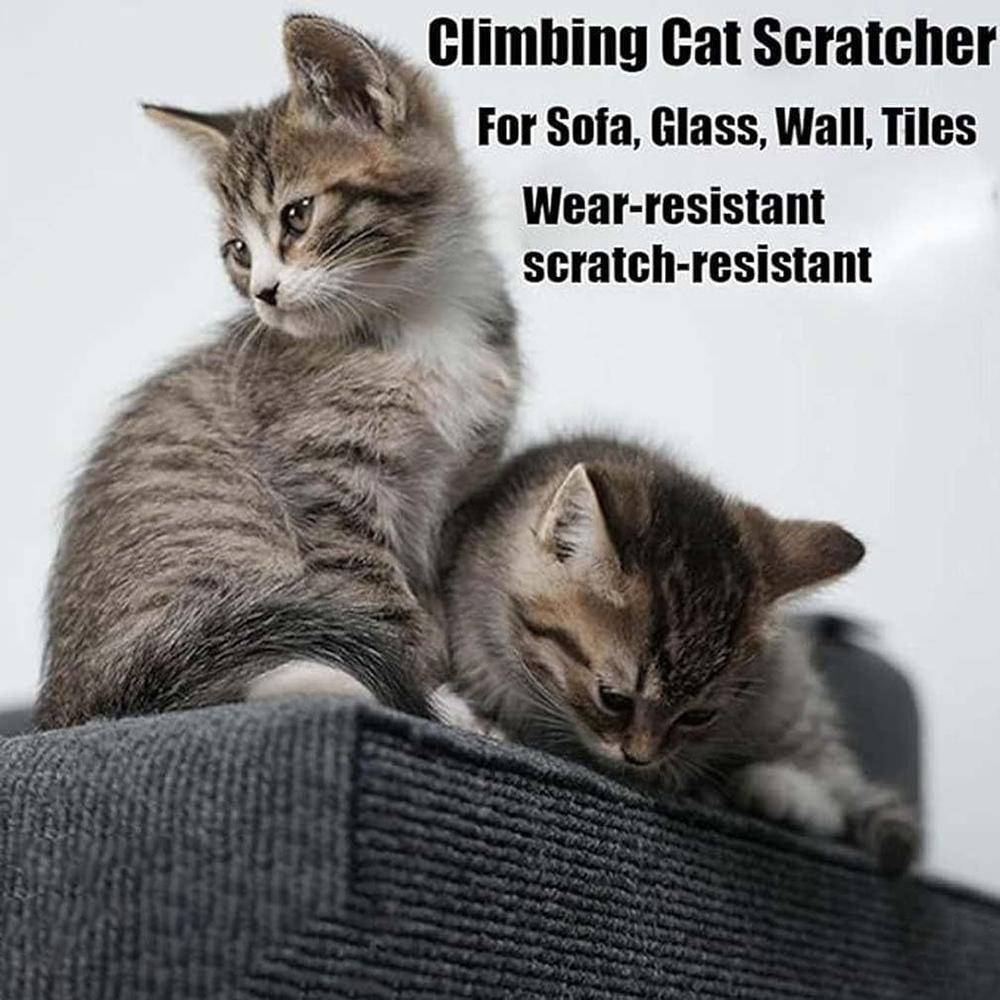 Cuttable Self-Adhesive Cat Scratching Mat Multi-Purpose Sturdy Pad Diy Pet Cat Tree Stand Wall Furniture Step Post Cover Toy