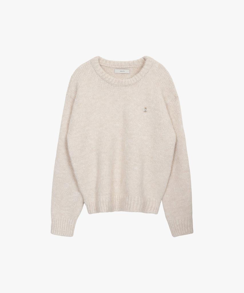 Hillioteu Essential Heavy Wool Sweater_Beige