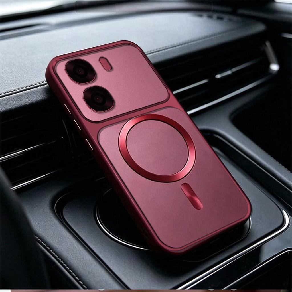 CD Texture Magnetic Ring Casing for OPPO A6x 4G/5G A6t Pro A6 A6k Metallic Finish Shockproof Case Cover