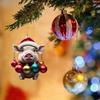 Animal Ornaments For Christmas Tree 2D Animal Theme Christmas Ornaments Colored Balls Pattern Front Door Decorations For