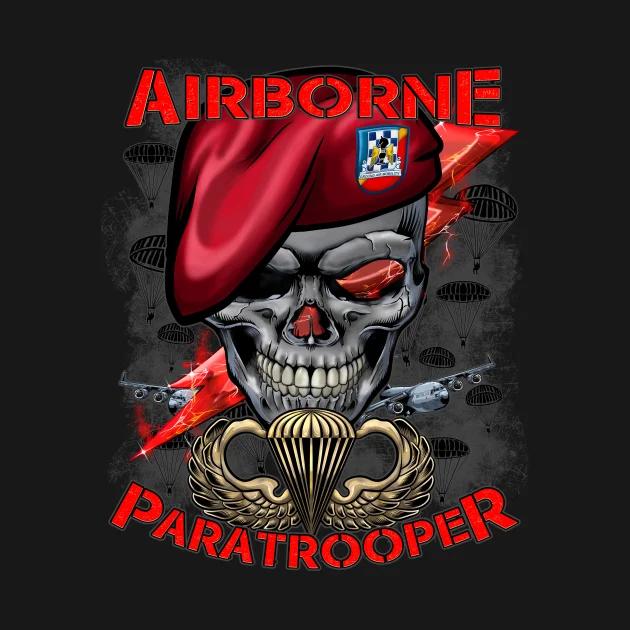 US Army Airborne Paratrooper T-Shirt New 100% Cotton O-Neck Summer Short Sleeve Casual Mens T-shirt Size S-3XL