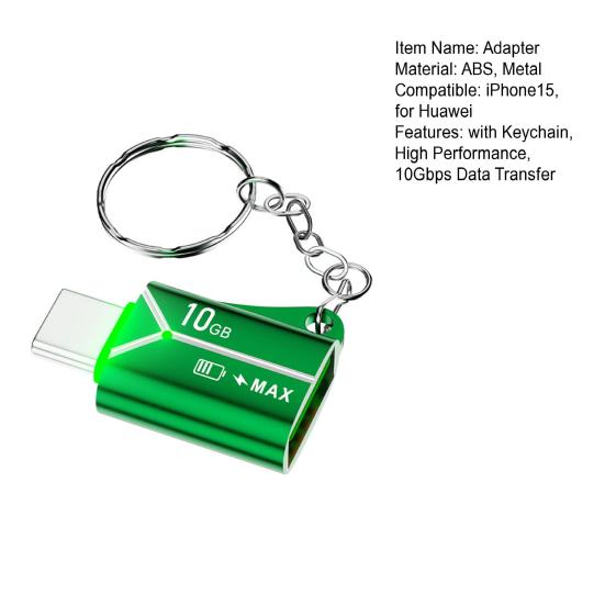 Adaptor Breloc USB3.0 la Type-C cu Transfer de Date OTG 10Gbps USB-C Portabil Tată