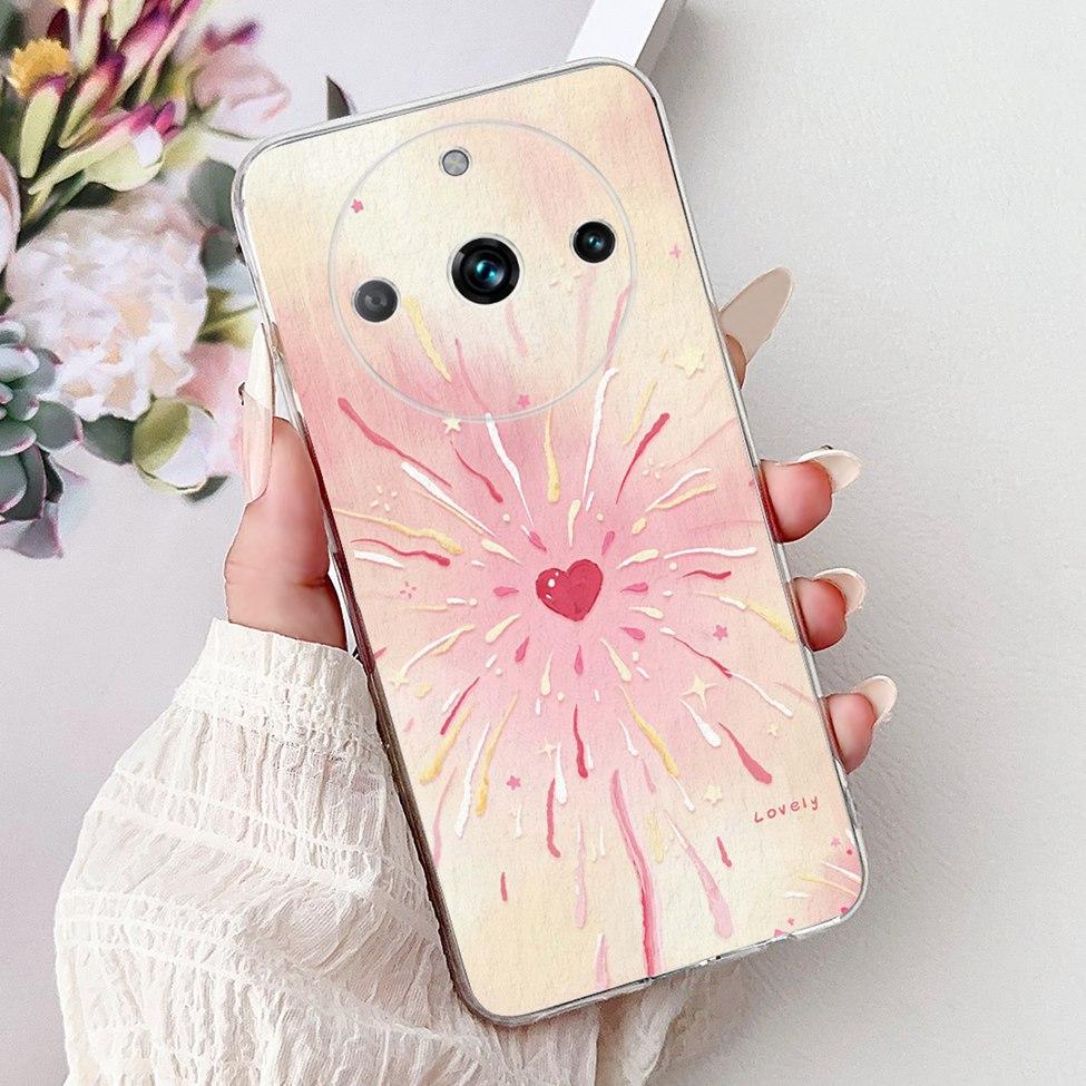 For Realme 11 Pro Plus RMX3740 RMX3741 Cover For Realme 11 Pro+ Case Simple Fashion Letters A-Z Pattern Design Silicone Bumper