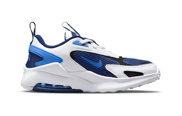 Nike Air Max Bolt Dämpfung Niedrige Laufschuhe Schwarz Weiß Blau Kinder im Alter von 3-7 Jahren CW1627-400