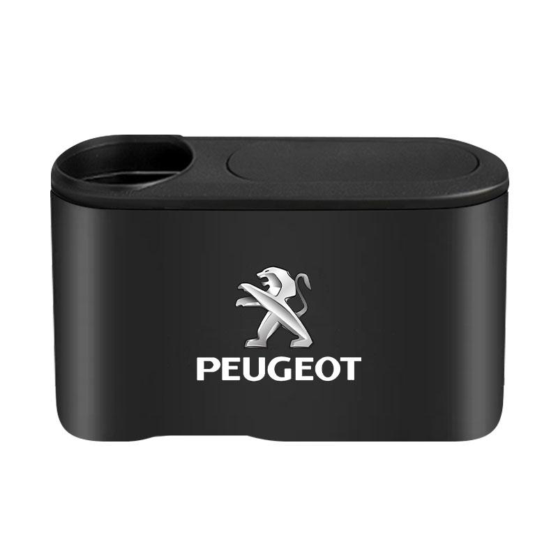 Для Peugeot 308 408 508 RCZ 208 3008 2008 206 207 108 406 407 408 206 207 208 306 307 Мусорное ведро Автомобильный значок Мусорный ящик Контейнер Хранение Автоаксессуары