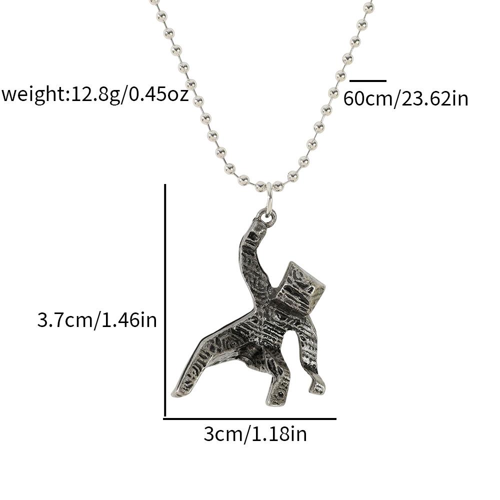 3D Xenon Rock Little Man Project Hail Mary Rocky Hand Rubbing Grace Little Man Pendant Necklace