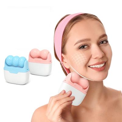 Cool Roller For Face Reusable Facial Roller With Double Head Eye Ice Massager Cold For Home Use Women Lady Gift