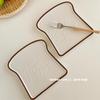 OK Maji Korean-Style Toast-Shaped Ceramic Dessert Plate