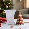 Heart Carved Christmas Tree Shape Silicone Molds for Candle Soap Christmas Candle Silicones Mould For Holiday Decoration