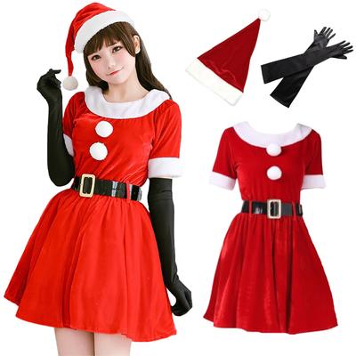 [Milky Time] Weihnachts-Cosplay Santa, Klassisches Damen-Santa-Kostüm