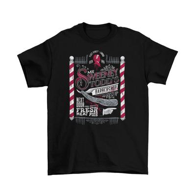 Sweeney Todd Barbier der Fleet Street T-Shirt Unisex Baumwolle Fleischpastete Größen Neu