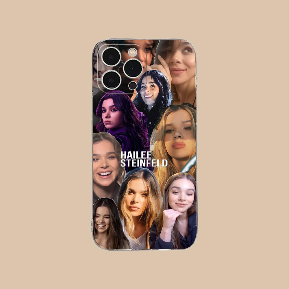 

Hailee Steinfeld Clear TPU Mobile Case for iPhone 17 16 15 14 13 12 11 X XR XS Air Pro Max Plus Mini Colorful Cover iPhone XS Max