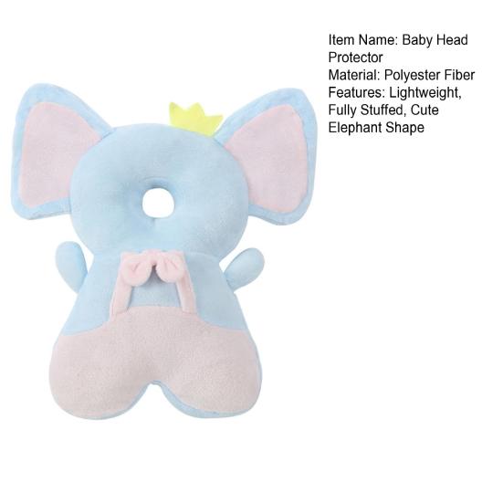 Baby Head Protector Adjustable Head Protection Backpack Stuffed Elephant Safety
