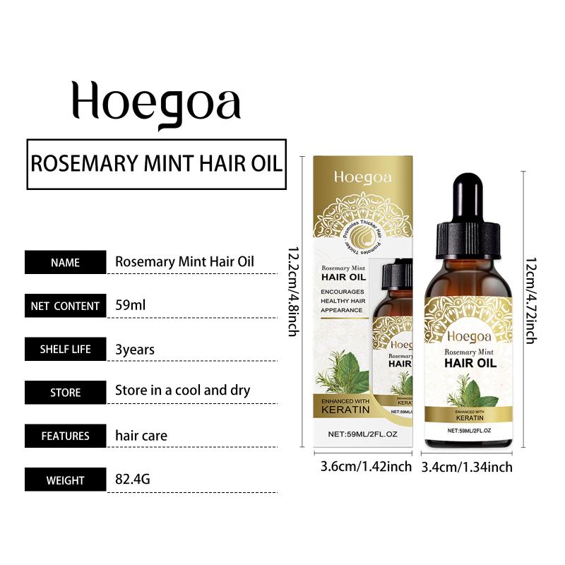 Rosemary Mint Nourishing Hair Oil Frizz Control Shine Smoothing Moisturizing  Daily Home Care